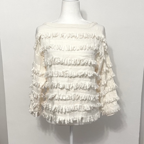 Ulla Johnson Frayed Fringe Pullover - Picture 5 of 12